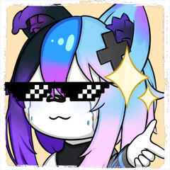A static emote of K4RM0BUDDY Cool, it's very cute.